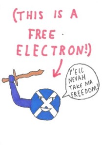 (This is a free electron!)
